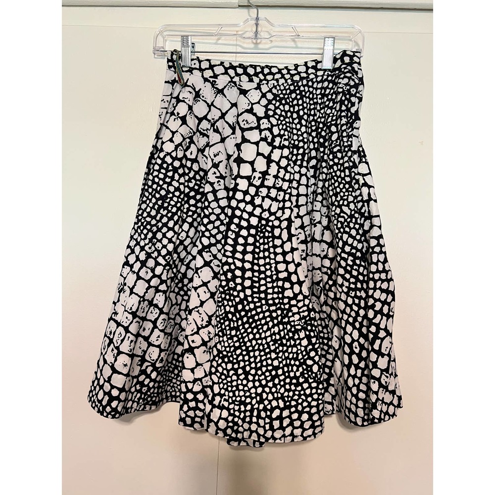 Anthropologie Edme & Esyllte animal print circle swing skirt Size 4